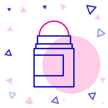 Terleme önleyici deodorant rulo simgesi beyaz arkaplanda izole edildi. Vücut hijyeni için kozmetik. Renkli taslak konsepti. Vektör.