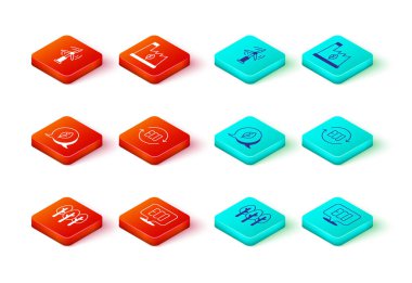 Ağacı, Yaprak Çevre sembolünü, Çöpü ve Rüzgar türbini simgesini yerleştir. Vektör