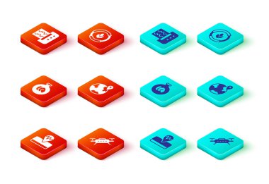 Depremi, Drone 'u, mineralleri, kayaları, dünyanın konumunu, toprak analizini ve sismograf simgesini ayarlayın. Vektör