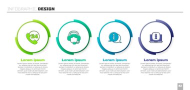 Telefon desteği, kulaklık, bilgi ve bilgisayar bilgisi olan bir kadın. Ticari bilgi şablonu. Vektör