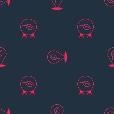 Eko atölyesini ve yeri yaprağın pürüzsüz desenine göre ayarla. Vektör