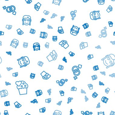 Düğün pastası, cinsiyet ve romantik kızı kusursuz bir kalıba sokun. Vektör