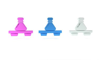 Beyaz arkaplanda izole edilmiş kesme tahtası simgesindeki renkli Dumpling. Geleneksel Çin yemeği. Minimalizm kavramı. 3 Boyutlu resimleme