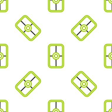 Yunan süs ikonuna sahip Yunan kalkanı beyaz arka planda izole edilmiş pürüzsüz desen. Vektör