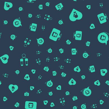 Boks kaskı, eldiven, ip atlama ve kusursuz desen. Vektör