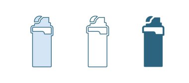 Mavi Işık simgesi beyaz arkaplanda izole edildi. Vektör.