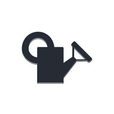 Siyah Su Kutusu simgesi beyaz arkaplanda izole edildi. Sulama sembolü. Vektör.