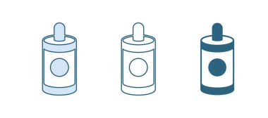 Mavi Havai fişek simgesi beyaz arkaplanda izole edildi. Eğlence partisi anlayışı. Patlayıcı havai fişek sembolü. Havai fişek yakıyorum. Vektör.