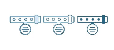 Beyaz arkaplanda isim etiketi simgesi olan Mavi Yakalı. Evcil hayvanlar için basit malzemeler. Kedi köpek bakımı. Evcil hayvan zincirleri. Vektör.