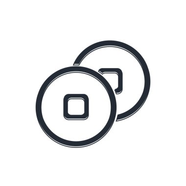 Siyah Çin Yuan para birimi sembolü beyaz arkaplanda izole edilmiş. Bozuk para. Bankacılık işareti. Para sembolü. Vektör.