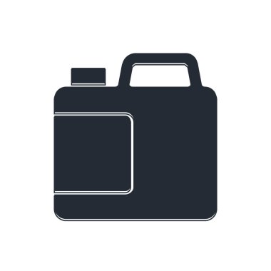 Çamaşır deterjanı, çamaşır suyu, bulaşık deterjanı ya da beyaz arka planda izole edilmiş başka bir temizlik malzemesi için siyah plastik şişe. Vektör.