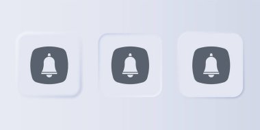 Gri arka planda, hastane ikonuna yapılan gri acil durum cep telefonu çağrısı izole edildi. Kare düğmelere simgeleri yerleştir. Vektör.