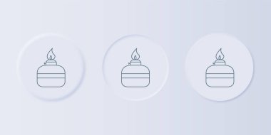 Gri Alkol ya da ruh yakıcı ikonu gri arka planda izole edilmiş. Kimyasal ekipman. Kare düğmelere simgeleri yerleştir. Vektör.