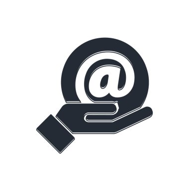 Beyaz arkaplanda siyah posta ve e-posta simgesi izole edildi. Zarf sembolü e-postası. E- posta kodu. Vektör.