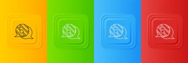 Şehir haritası yön bulma simgesinin beyaz bilgileri renkli arkaplanda izole edildi. Mobil Uygulama Arayüzü tasarımı. Coğrafi konsept. Kare düğmelere simgeleri yerleştir. Vektör.