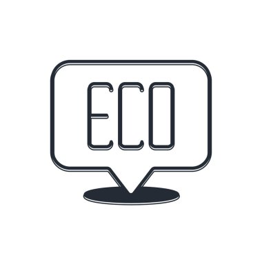 Siyah Yaprak Çevre sembolü simgesi beyaz arkaplanda izole edildi. Pankart, etiket, etiket, logo, çevre yeşili etiketi. Vektör.