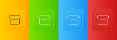 Beyaz Eskiler 'in sihirli kitabı. Simya tarifleri, gizemli büyüler ve renkli arka planda izole edilmiş büyülü ikonlar. Kare düğmelere simgeleri yerleştir. Vektör.