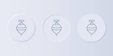 Gri Whirligig oyuncak ikonu gri arka planda izole edildi. Kare düğmelere simgeleri yerleştir. Vektör.