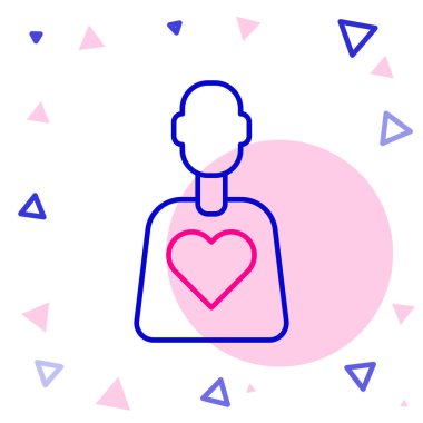 Hat gönüllüsü simgesi beyaz arkaplanda izole edildi. Renkli taslak konsepti. Vektör.