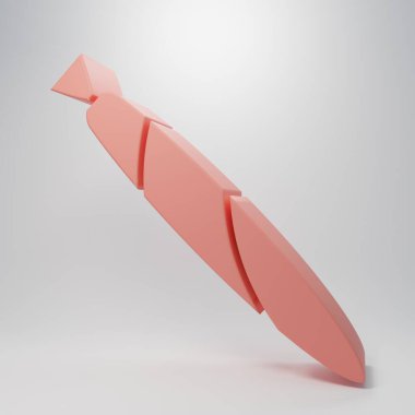 Pembe marihuana mekanı, pembe arka planda izole edilmiş sigara ikonu. Uyuşturuculu sigara, esrar sarılmış sigara. Minimalizm kavramı. 3 Boyutlu resimleme.