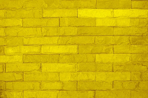 Yellow Brick Wall Texture Background Decorative Wallpaper — Stock Photo, Image