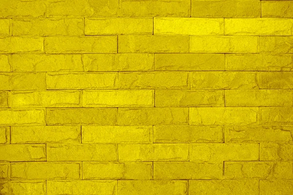 Yellow Brick Wall Texture Background Decorative Wallpaper — Stock Photo, Image