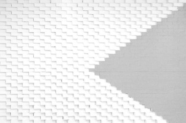 Modern beyaz gri tuğla duvar arka plan dokusu