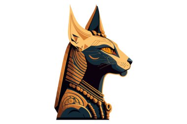 Pharaonic kedi vektör çizimi