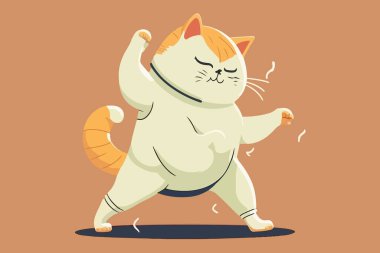 Kedi Dansı vektör illüstrasyonu