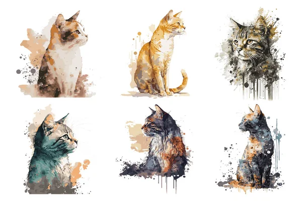 Arte de linha de casal de gatos para colorir página esboço desenhado à mão  de gato casal de gatos esboço desenho de gato