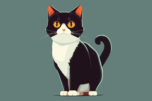 Kattenvintage Vector Illustratie — Stockvector