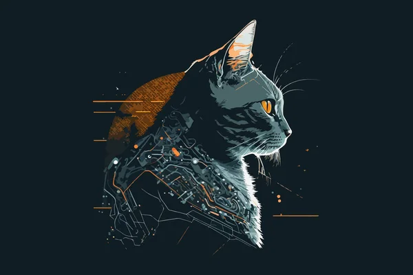 Sci Cat Векторні Ілюстрації — стоковий вектор