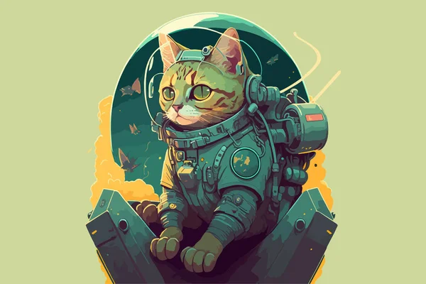 Sci Cat Векторні Ілюстрації — стоковий вектор