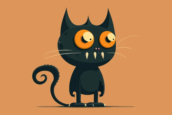 Kot Potwór Wektor Ilustracja — Wektor stockowy
