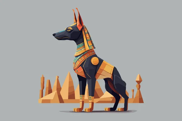 Faraone Cane Vettoriale Illustrazione — Vettoriale Stock