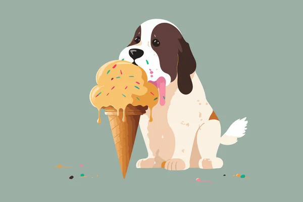 Dog Pixel Vektor Illustration — Stockvektor
