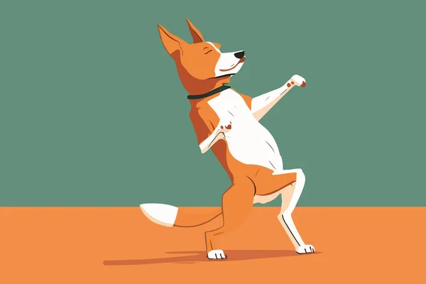 Векторная Иллюстрация Собачьих Танцев — стоковый вектор