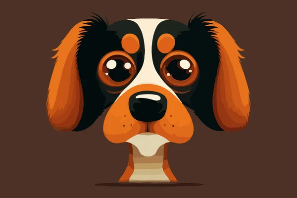 面白い犬のベクトルイラスト — ストックベクタ