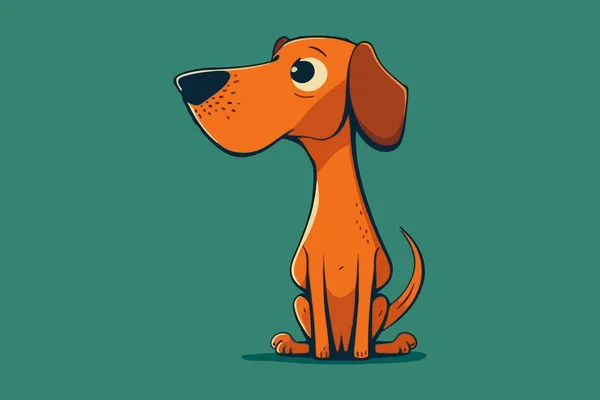 面白い犬のベクトルイラスト — ストックベクタ