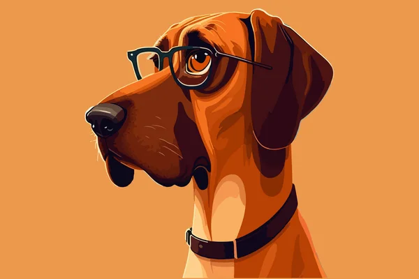 Illustration Vectorielle Old Dog — Image vectorielle