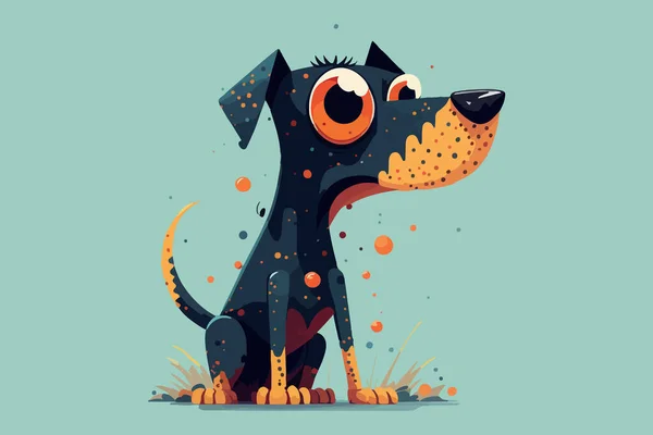 Hund Monster Vektor Illustration — Stock vektor