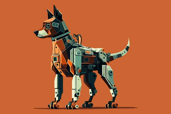 Vektorgrafik Für Hunde Roboter — Stockvektor
