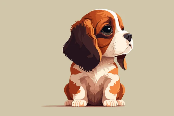 Εικονογράφηση Φορέα Χαρακτήρα Του Μωρού Σκύλου — Διανυσματικό Αρχείο