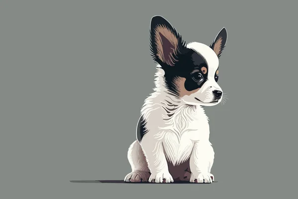 Ilustrasi Vektor Karakter Baby Dog - Stok Vektor