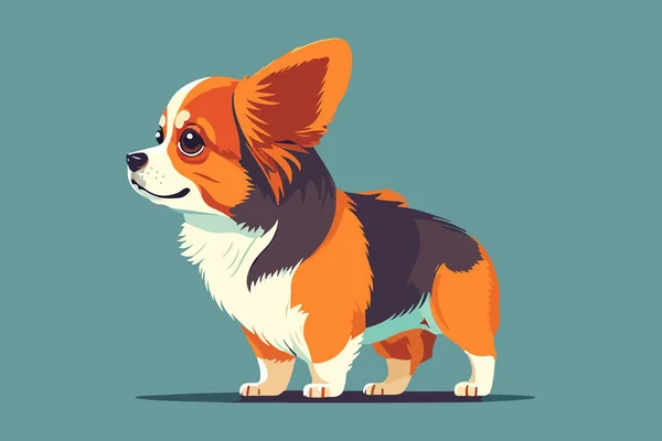 Baby Dog Charakter Vektor Illustration — Stockvektor