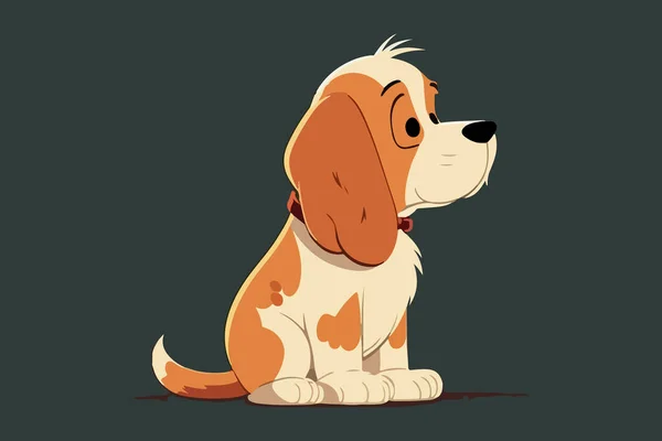Εικονογράφηση Φορέα Χαρακτήρα Του Μωρού Σκύλου — Διανυσματικό Αρχείο