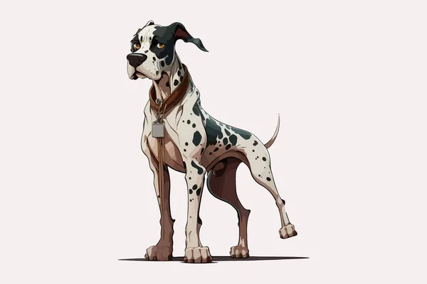 犬のフルボディキャラクター漫画のベクトルイラスト — ストックベクタ