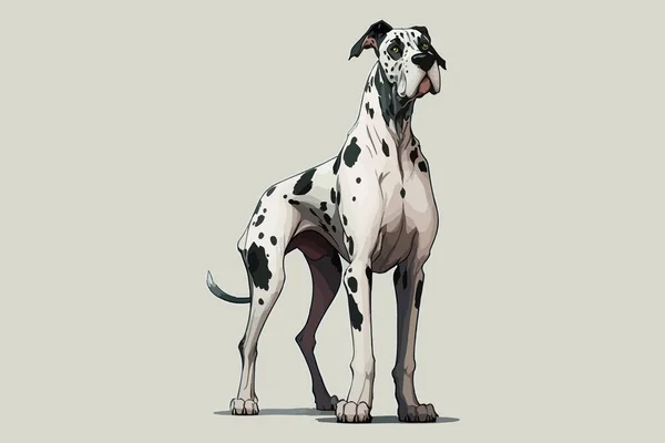 Hund Helkroppskaraktär Tecknad Vektor Illustration — Stock vektor