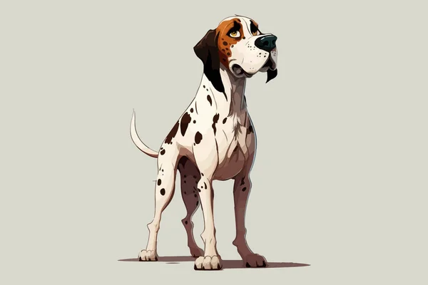 Собака Повне Тіло Персонаж Мультфільм Векторні Ілюстрації — стоковий вектор
