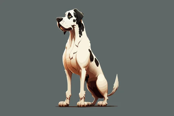 Векторная Иллюстрация Тела Собаки — стоковый вектор